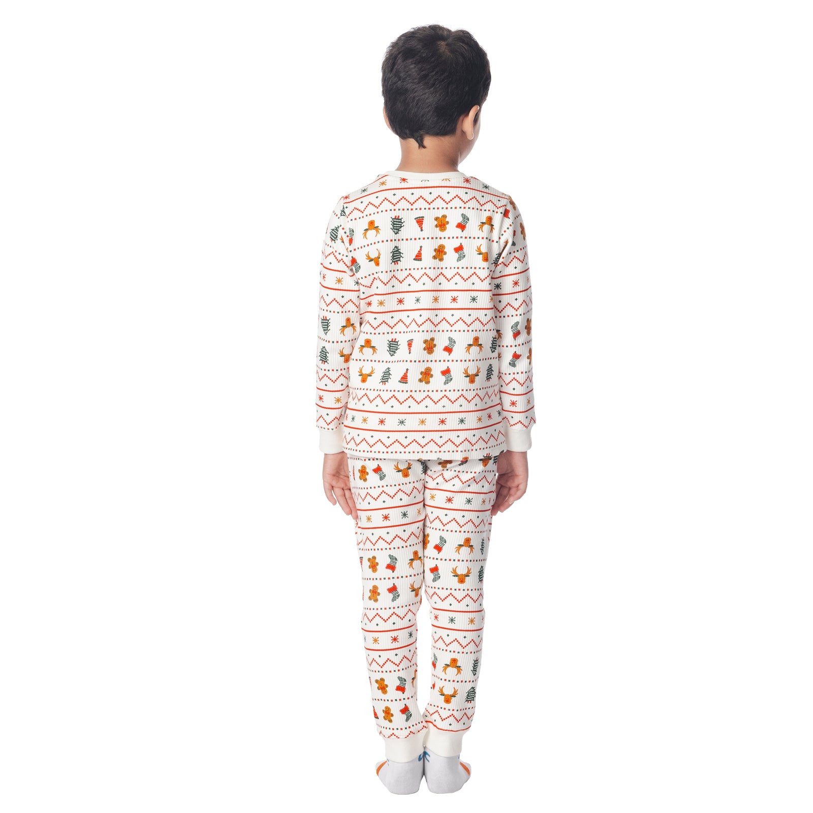 White Xmas Winter Co-ord Set for Boys