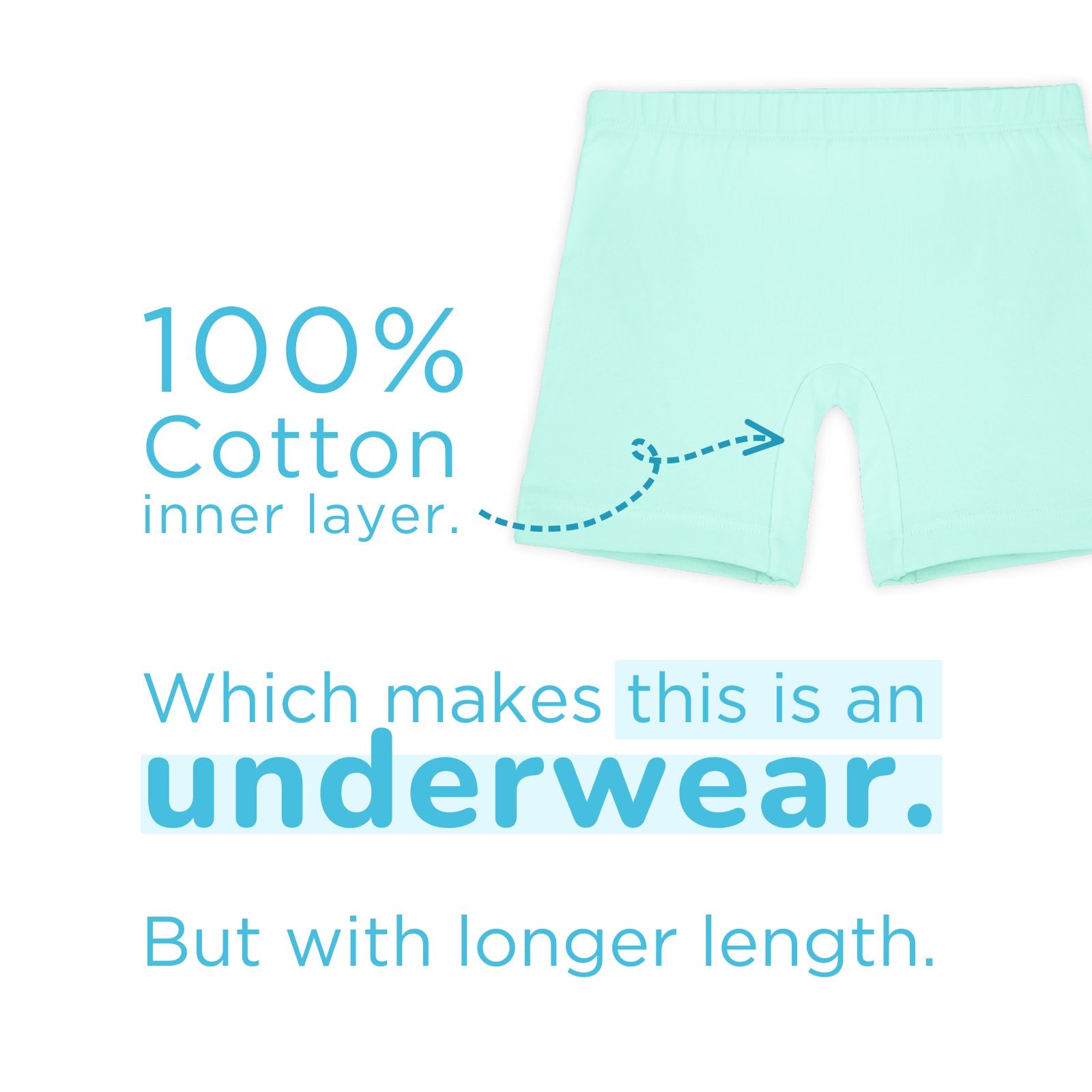 Black & Mint 2-Pack Inner Shorts