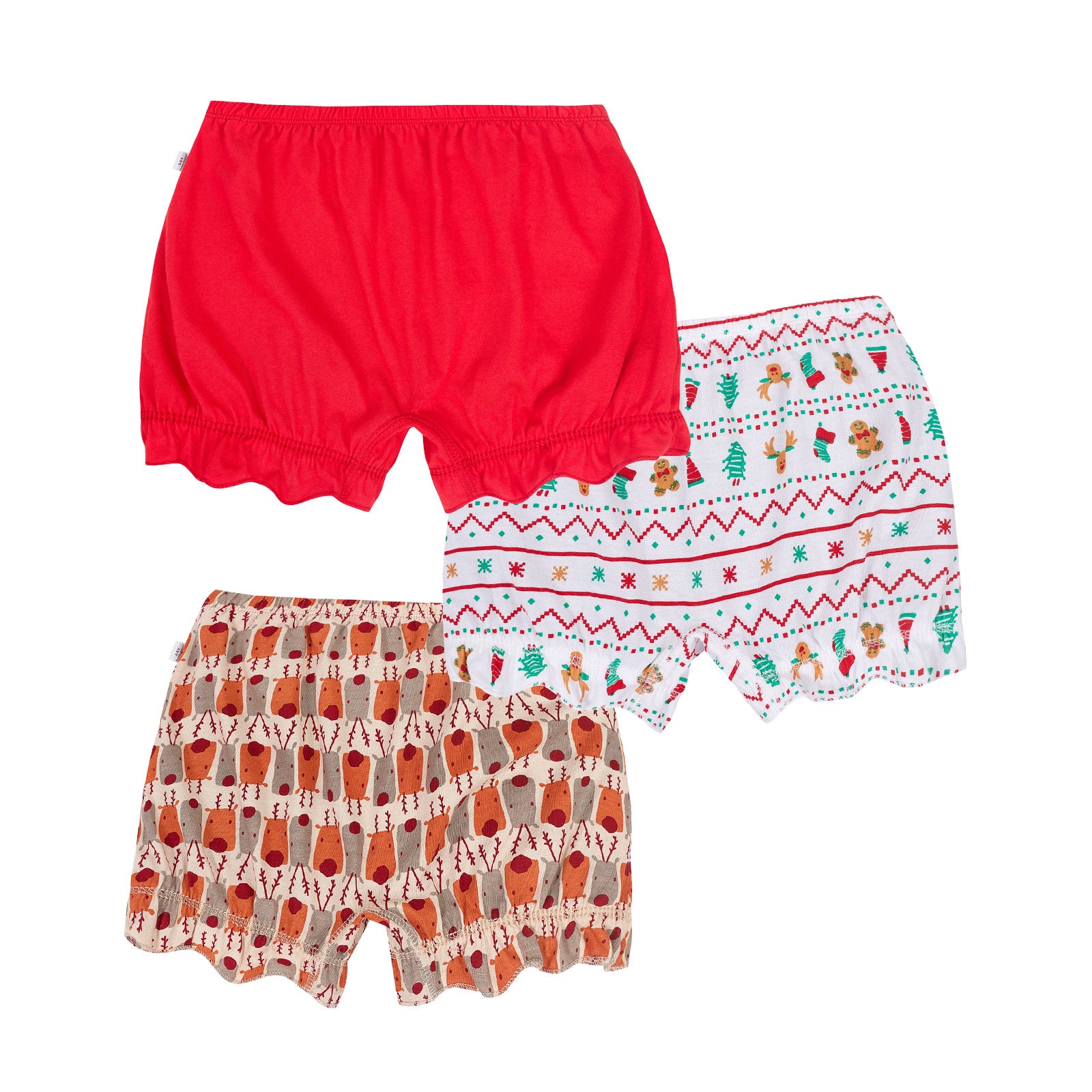 White Xmas - 3-Pack Bloomers