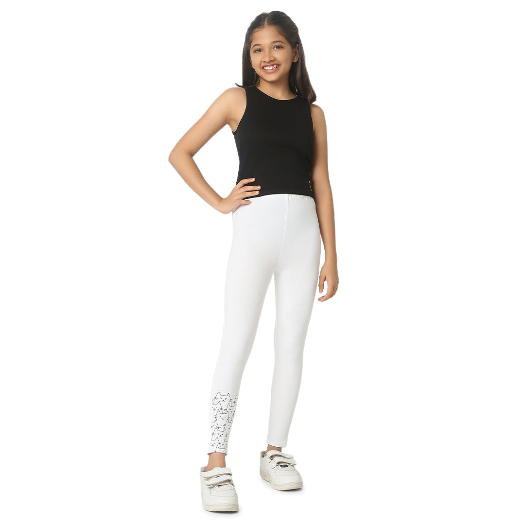 Black Tank Top & Cattitude Leggings Set