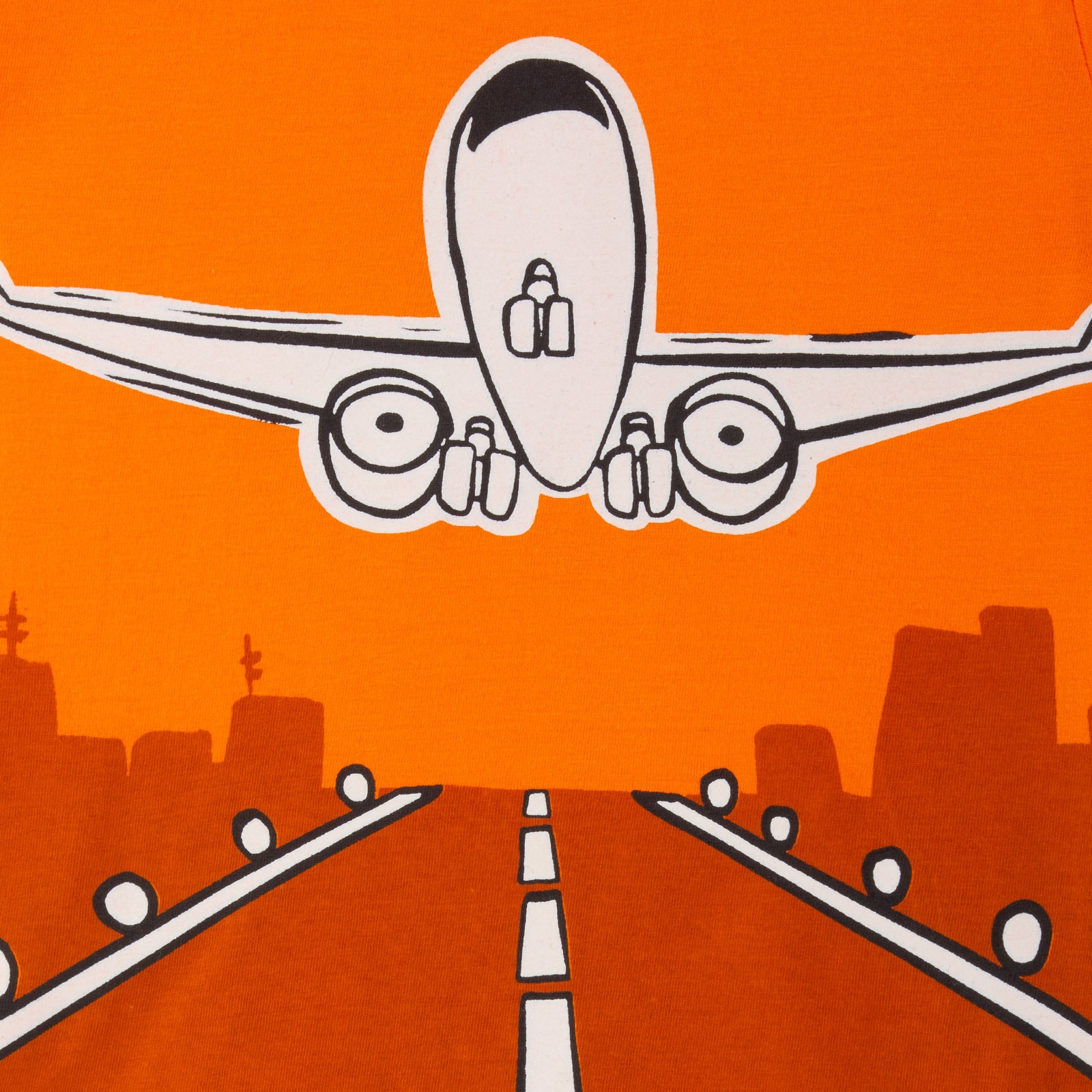 Aeroplane Shorts & Tee Nightsuit - Glow in the Dark