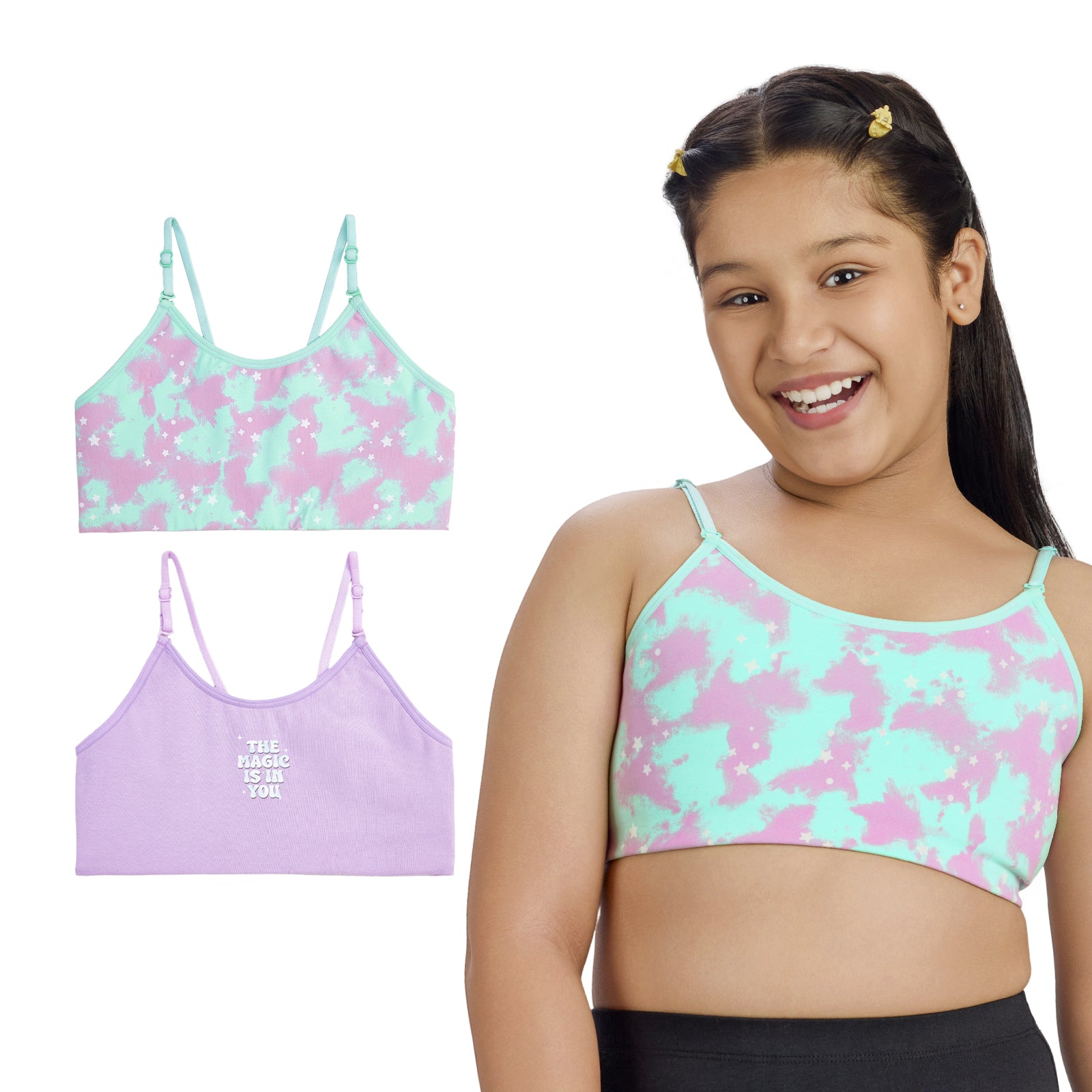 Tie-Dye Galaxy 2-Pack Training Bras