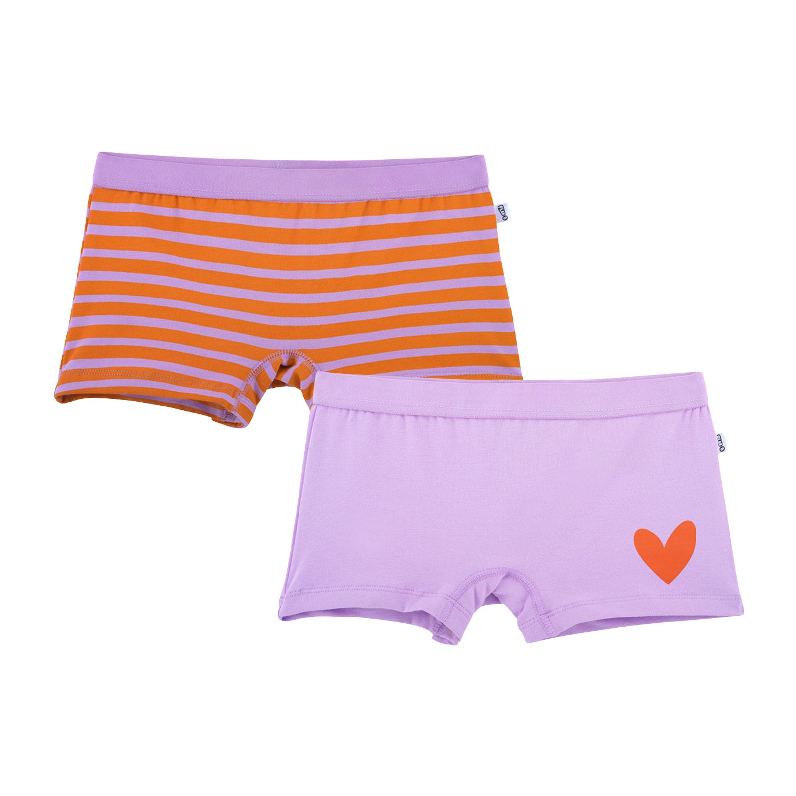 Heart Stripes 2-Pack Girl Trunks