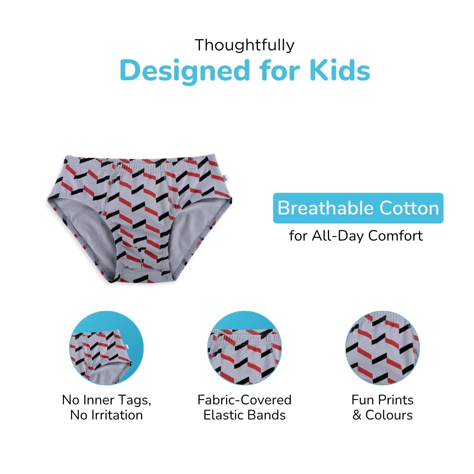 Chevron Sports Boy Brief