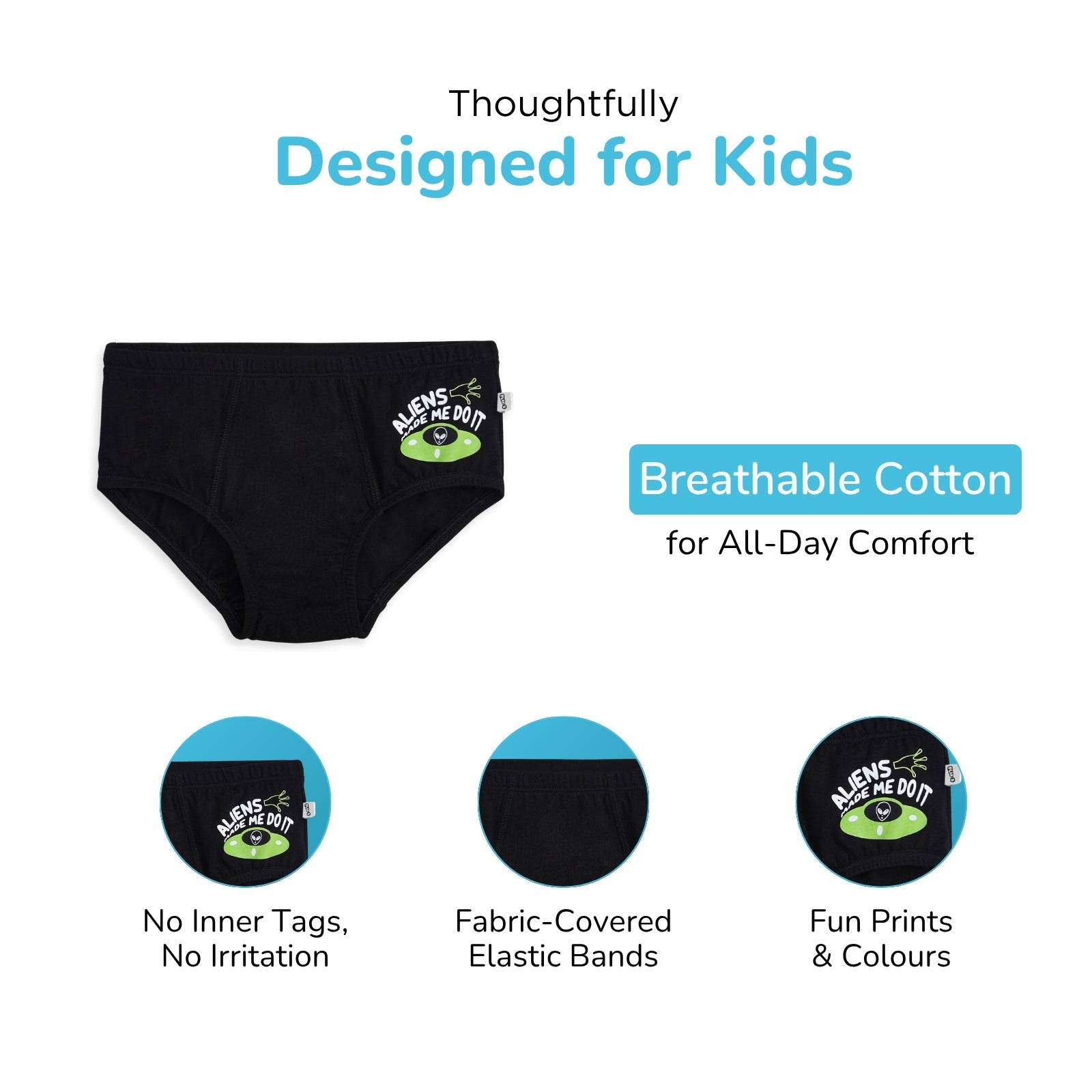 Alien Black Boy Underwear
