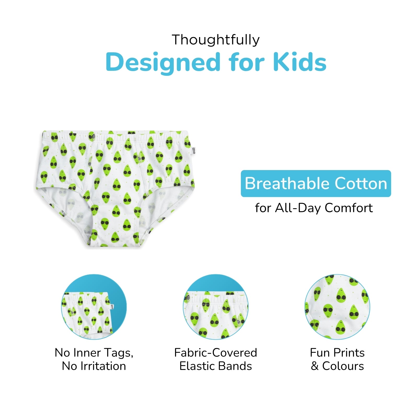 Alien White Boy Underwear