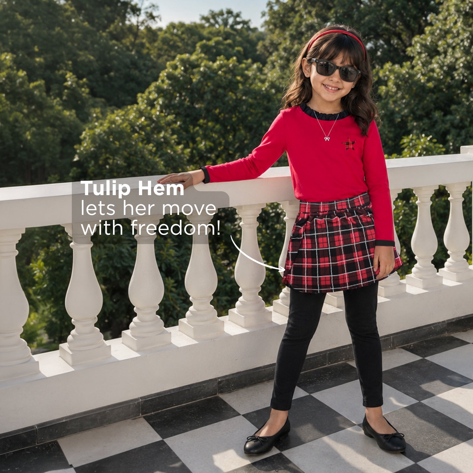 Red Plaid Skeggings