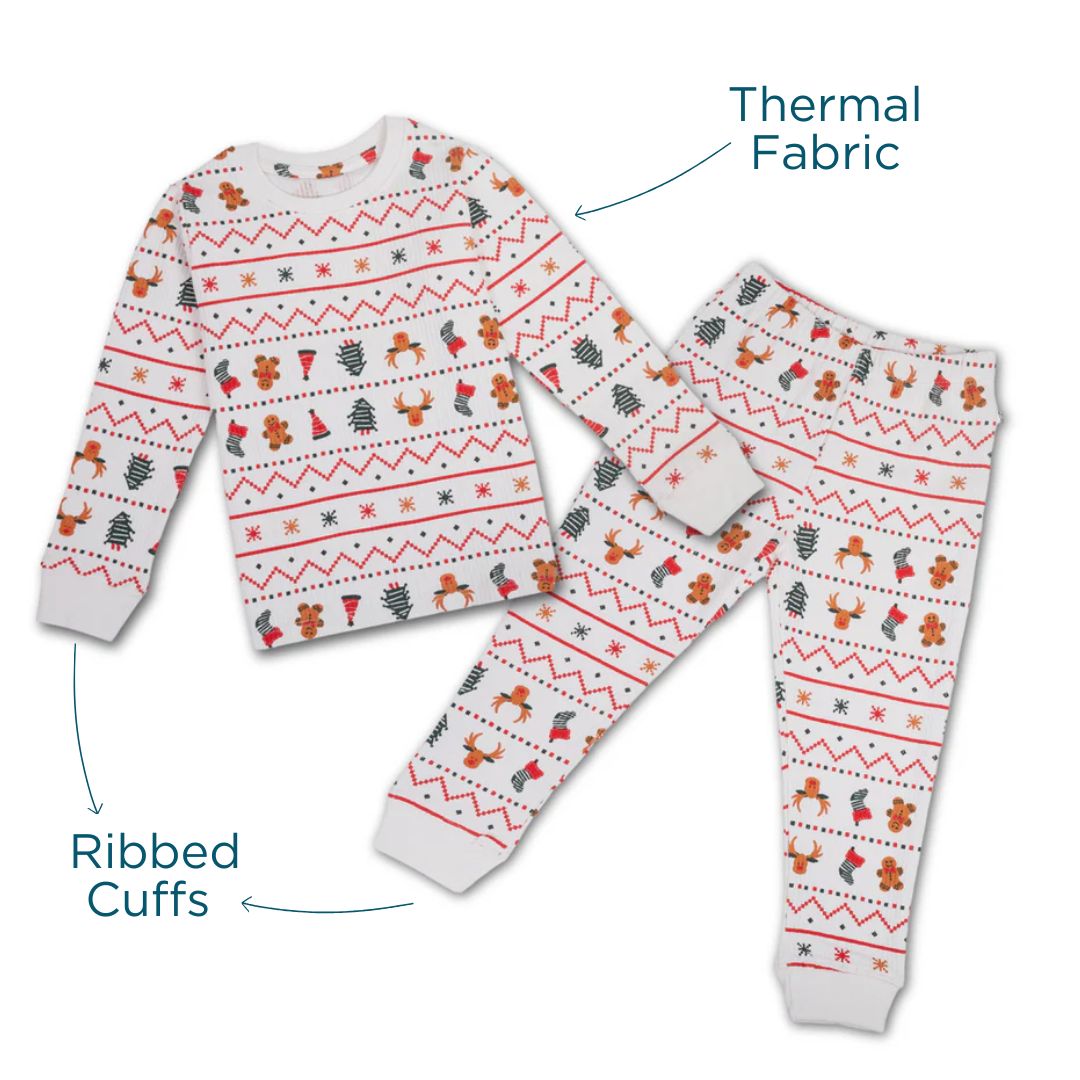 White Xmas Winter Co-ord Set for Boys