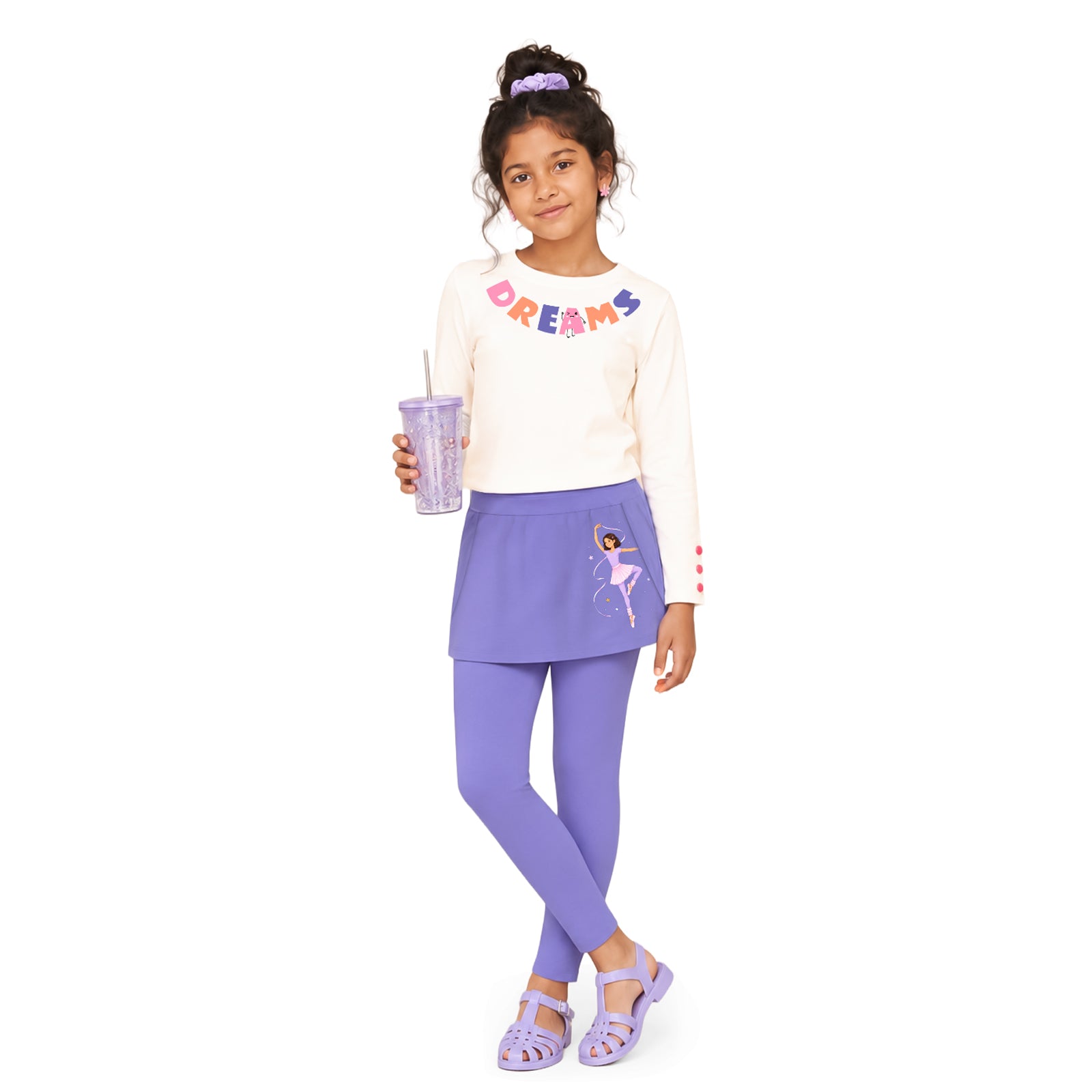 Purple Ballerina Skeggings