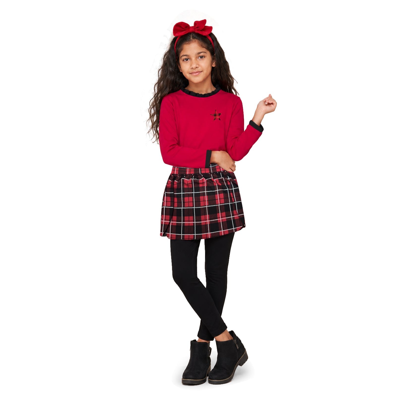 Red Plaid Skeggings