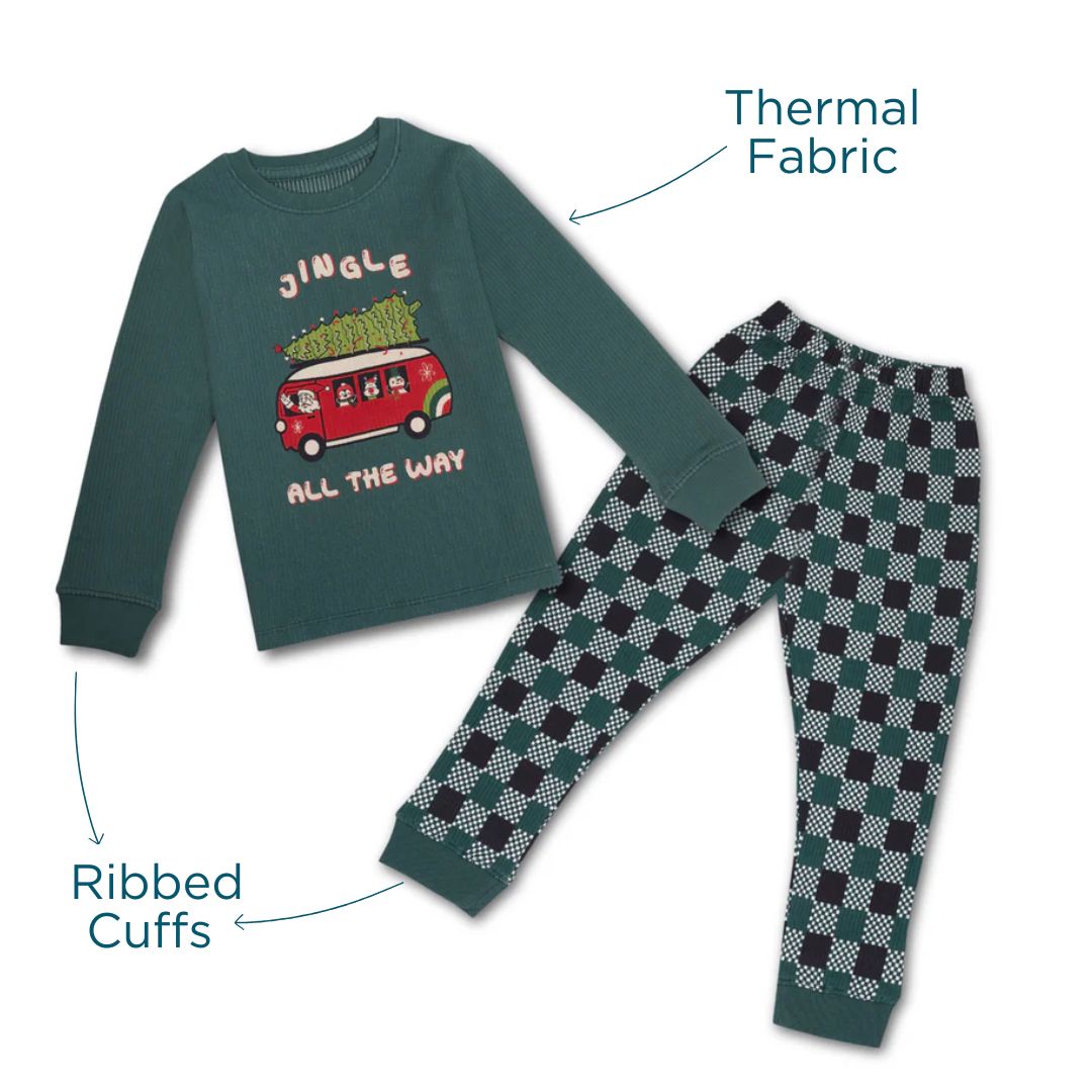 Santa's Van Winter Co-ord Set for Boys