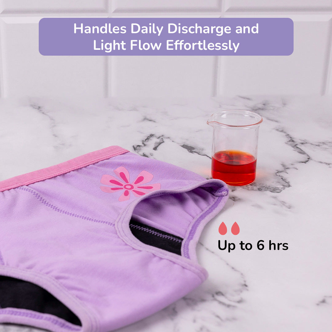 Flowers Reusable Spotting Panty (Light Flow)