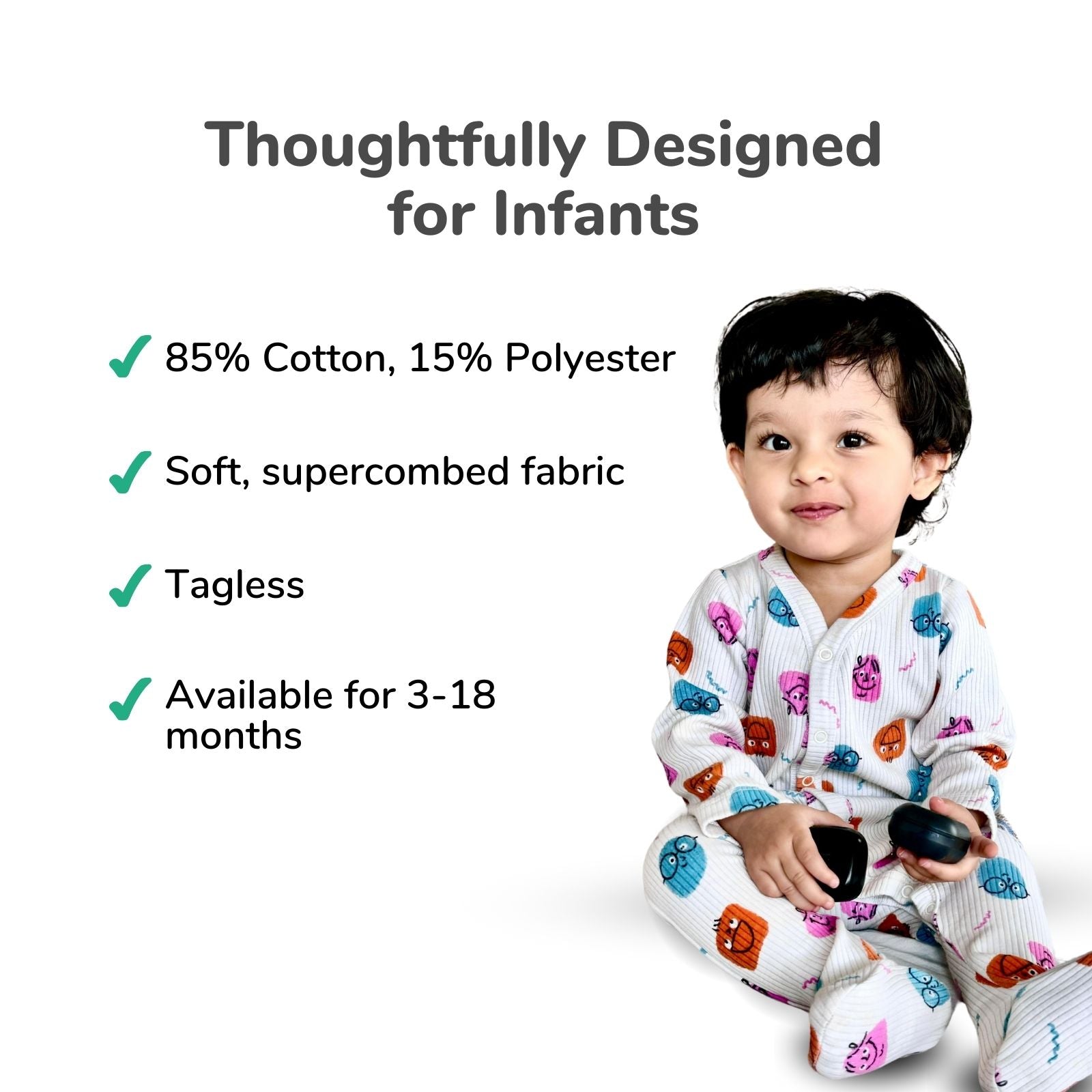 Dancing Bear Thermal Romper