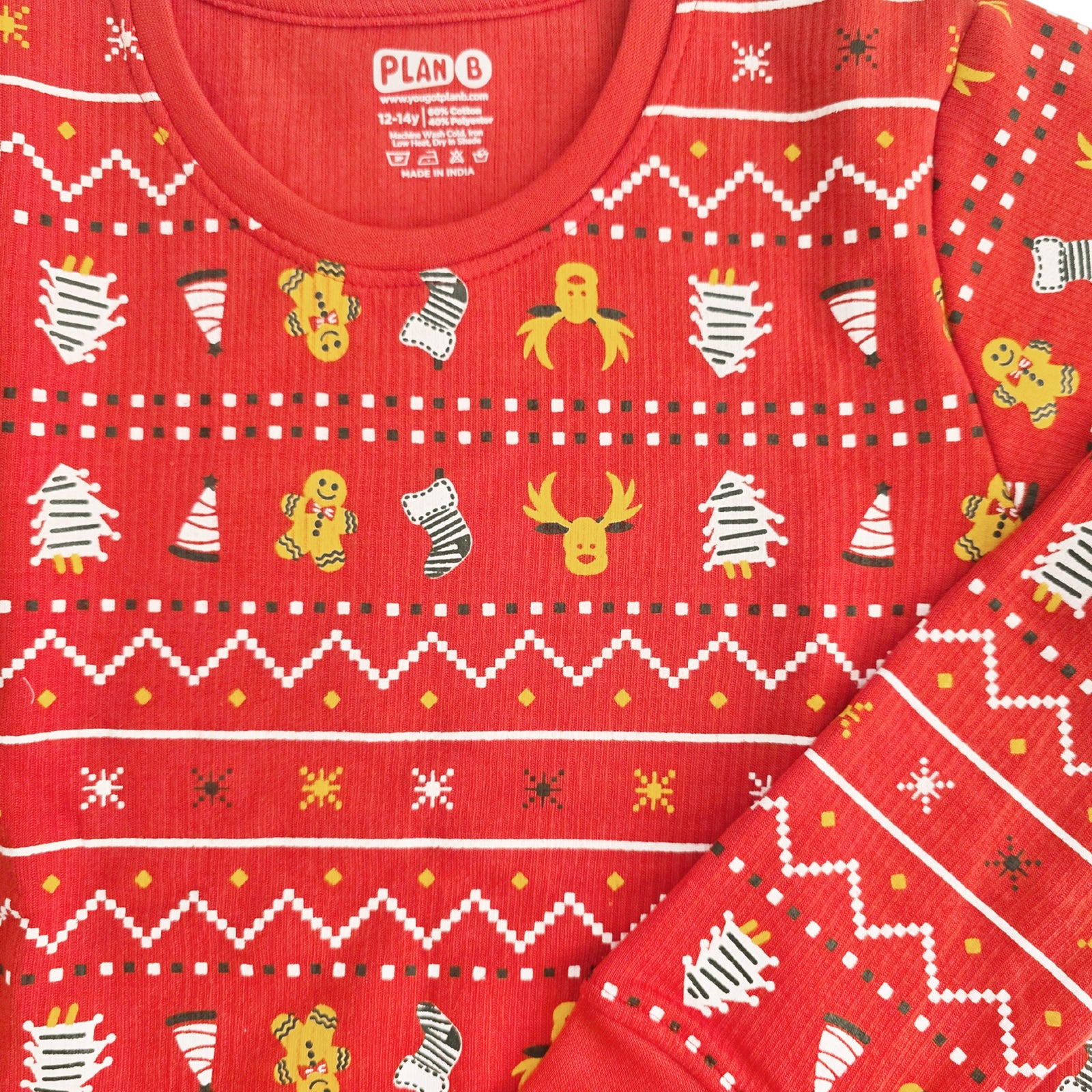 Red Xmas Thermals for Boys