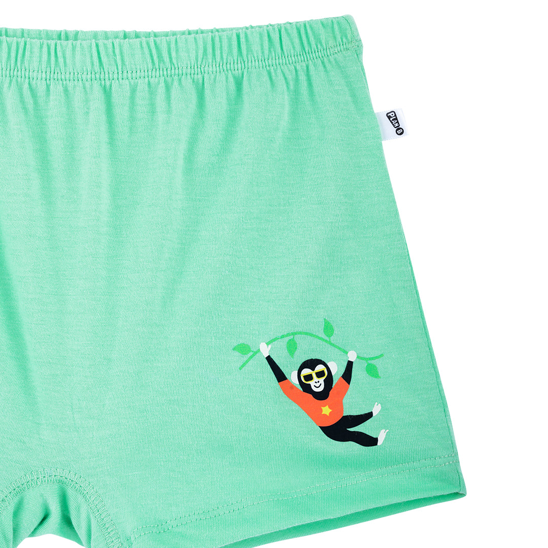 Green Monkey Girl Boxer