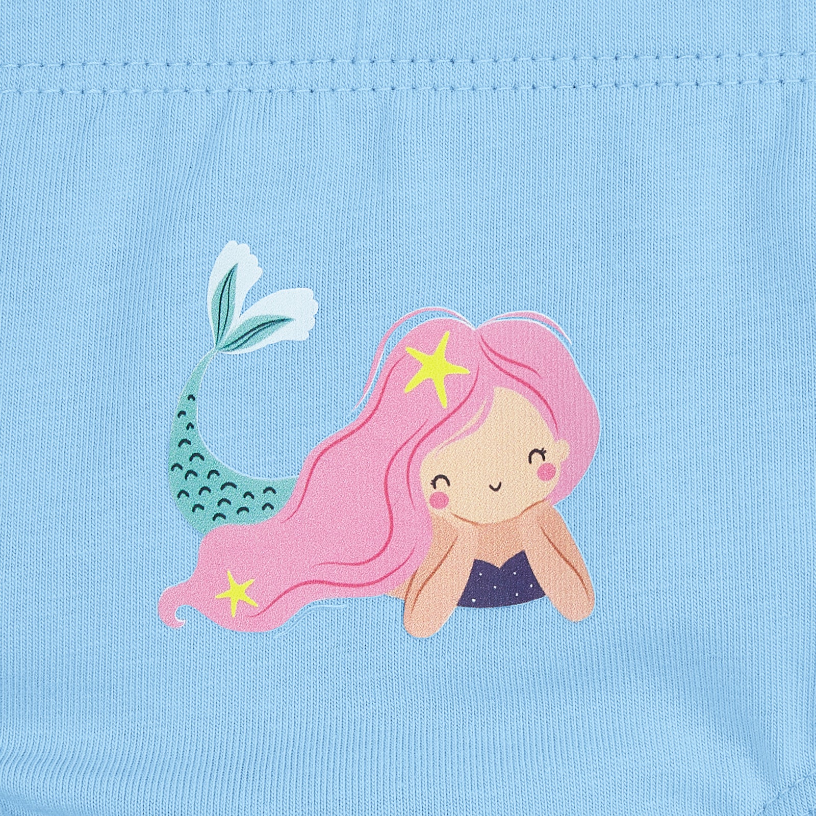 Blue Mermaid Girl Hipster