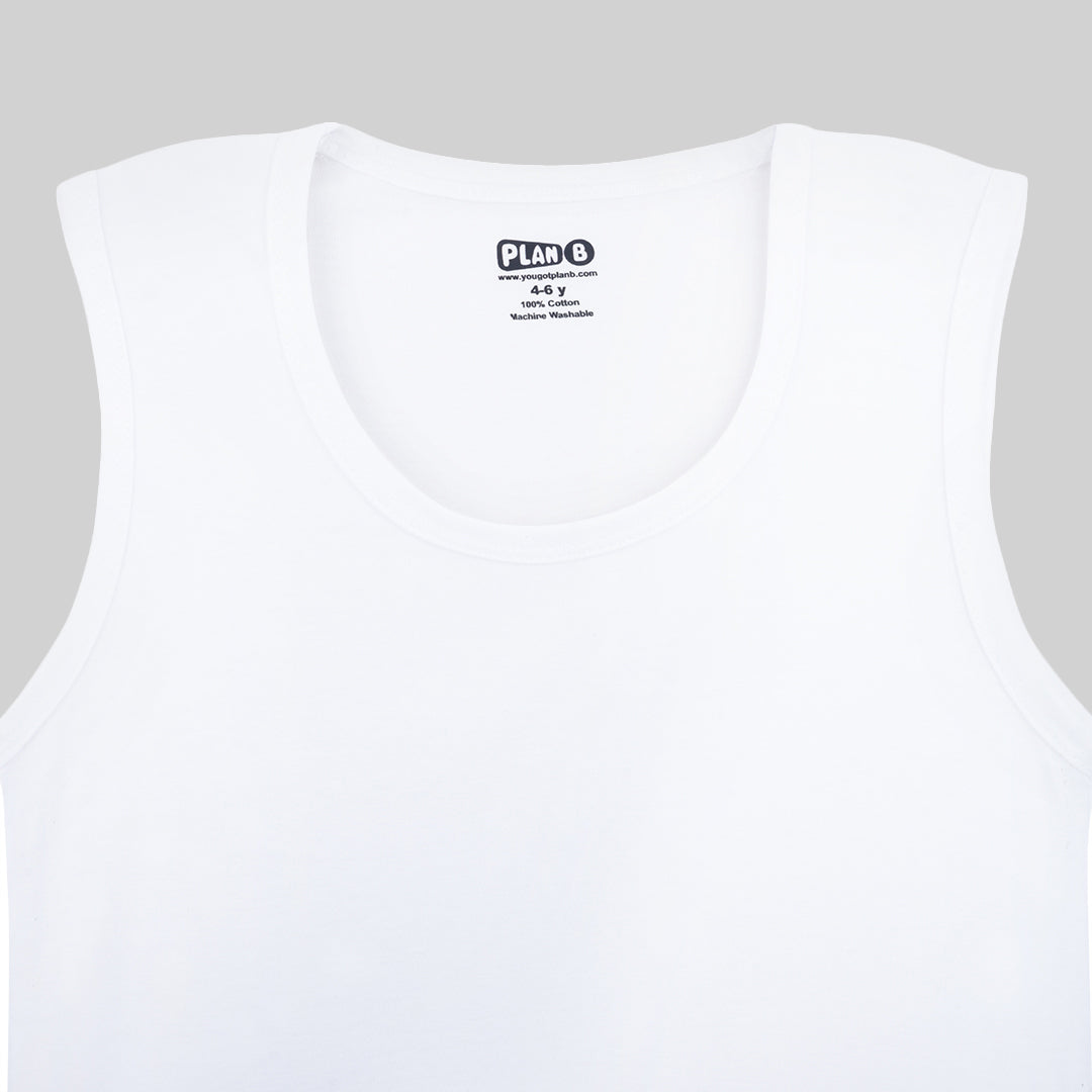 White Trunk & Vest Set