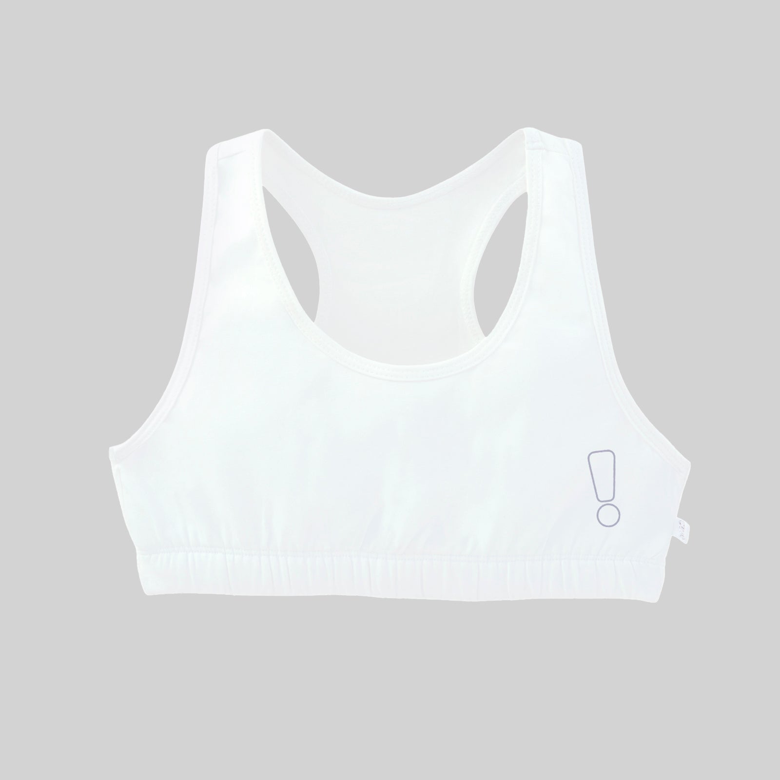 White Sports Bra & Trunk Set
