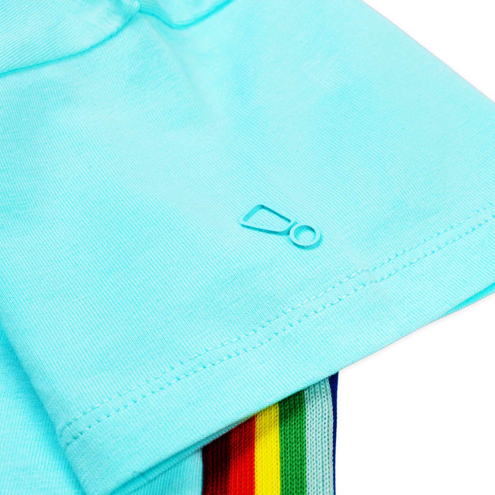 Blue Rainbow Boxy T-shirt