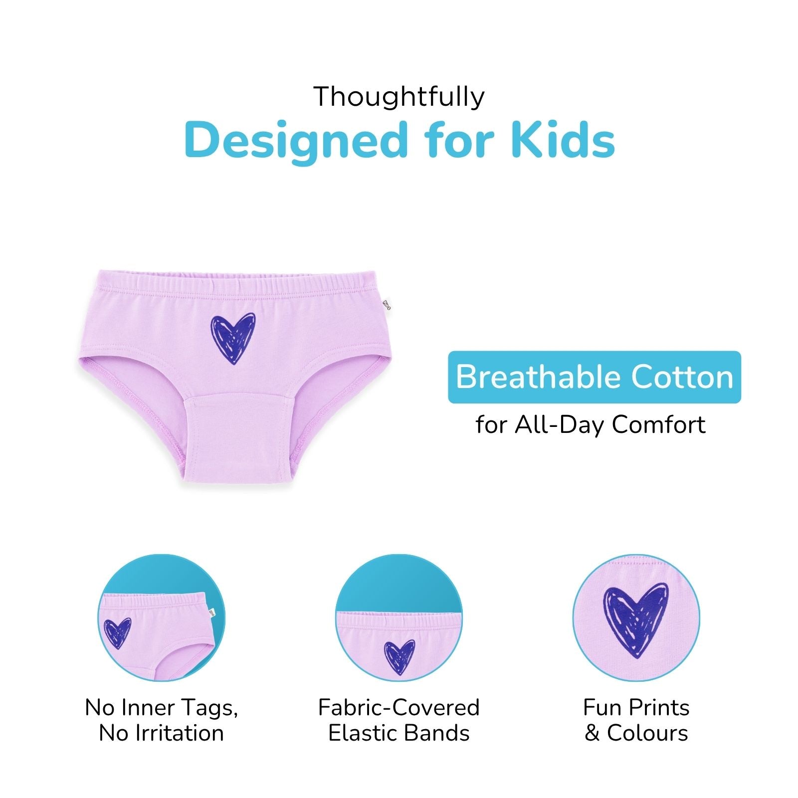 All Hearts 4-Pack Hipsters