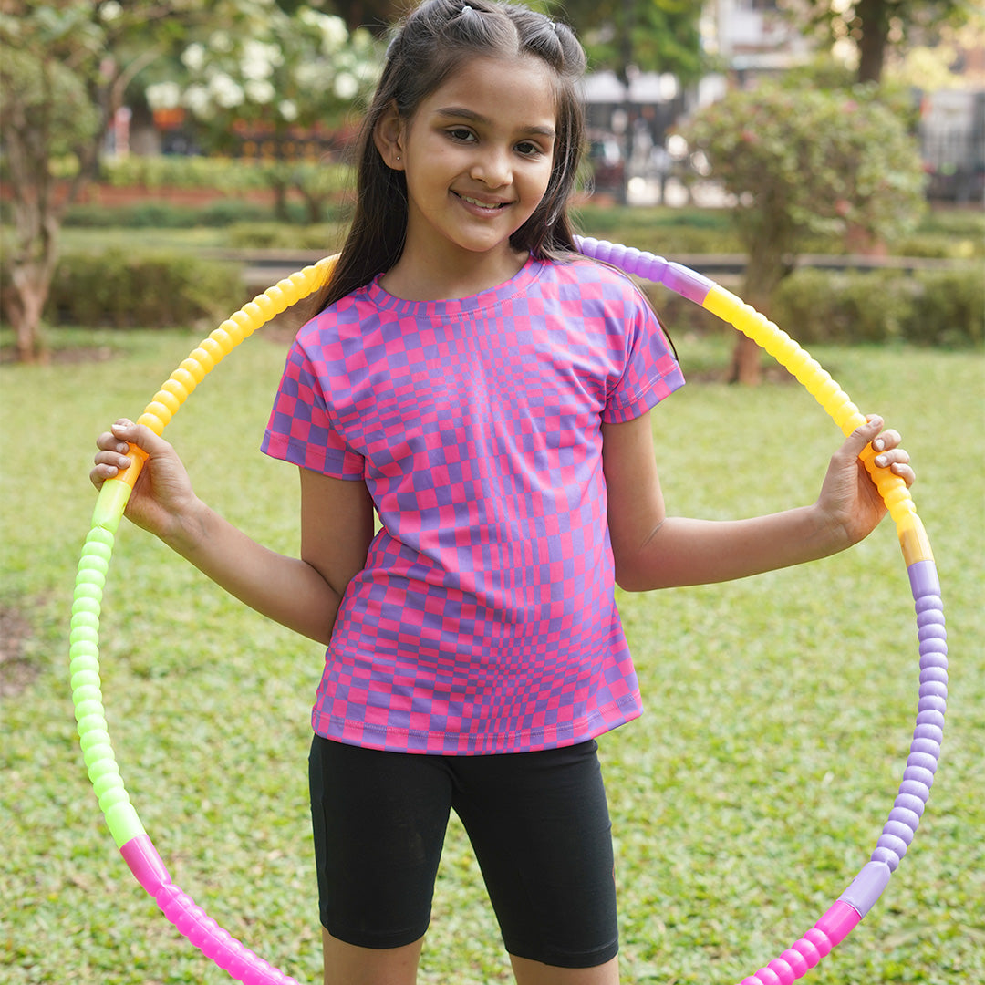 Unstoppable Pink Dry Fit Jersey & Black Cycling Shorts Set