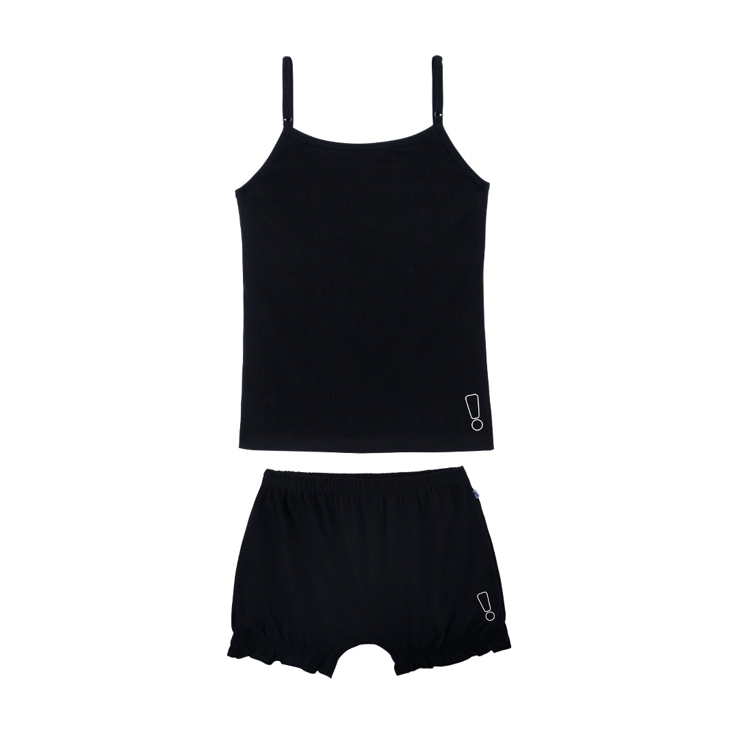 Black Bloomers & Camisole Set