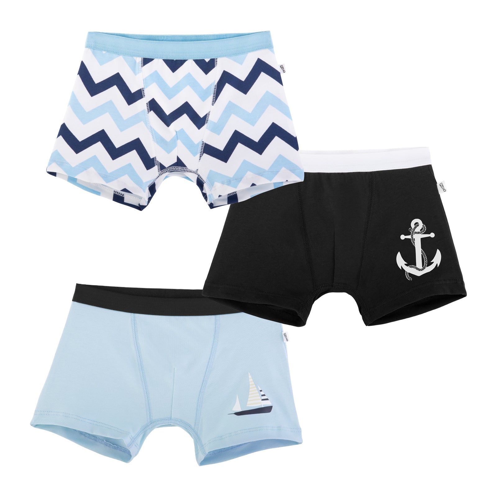 Nautical 3-Pack Boy Trunks