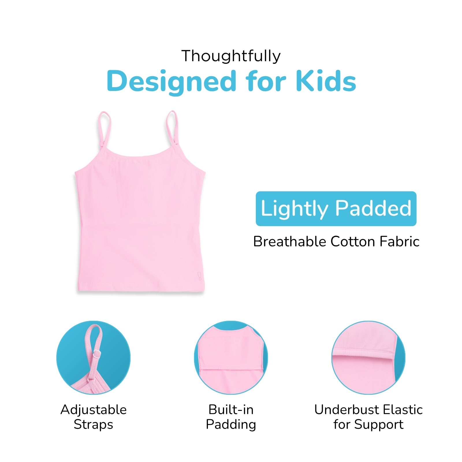 Pink & Lavender Striped 2-Pack Padded Camisoles