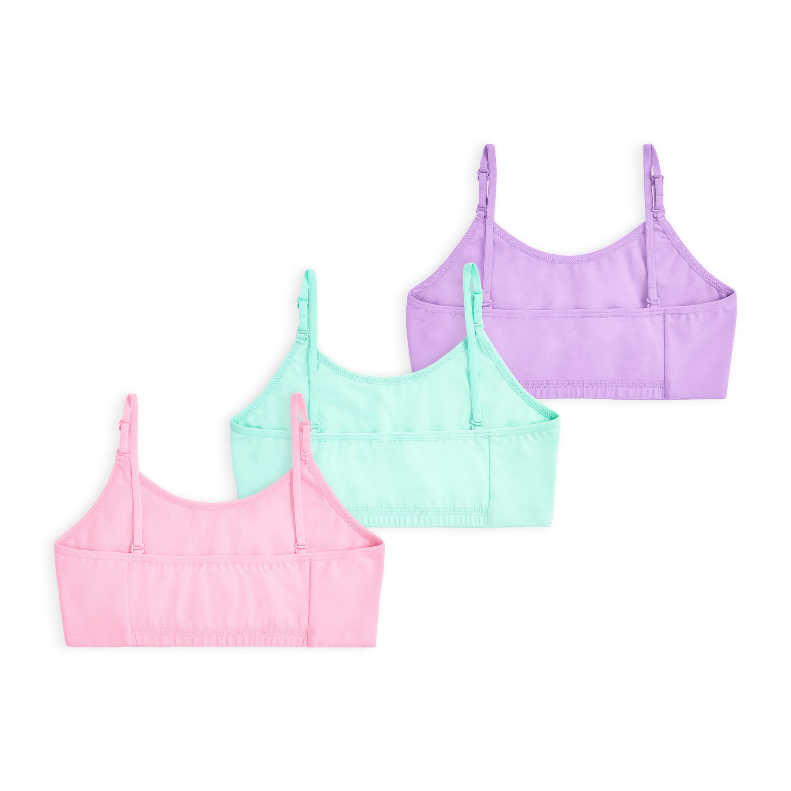 Pink Sipper Mint Star & Lavender Bow 3-Pack Training Bra
