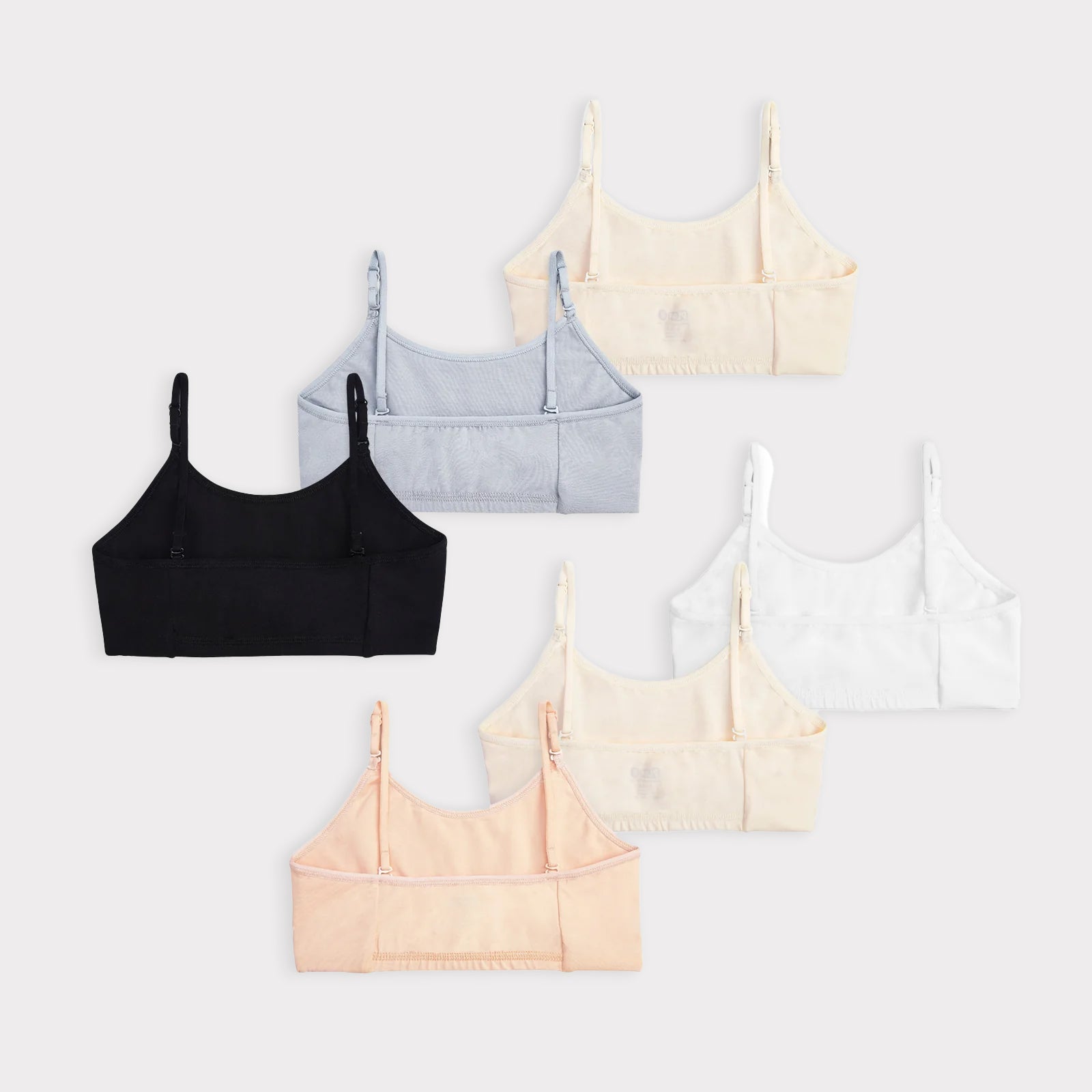 Ivory 6-pack Training Bras