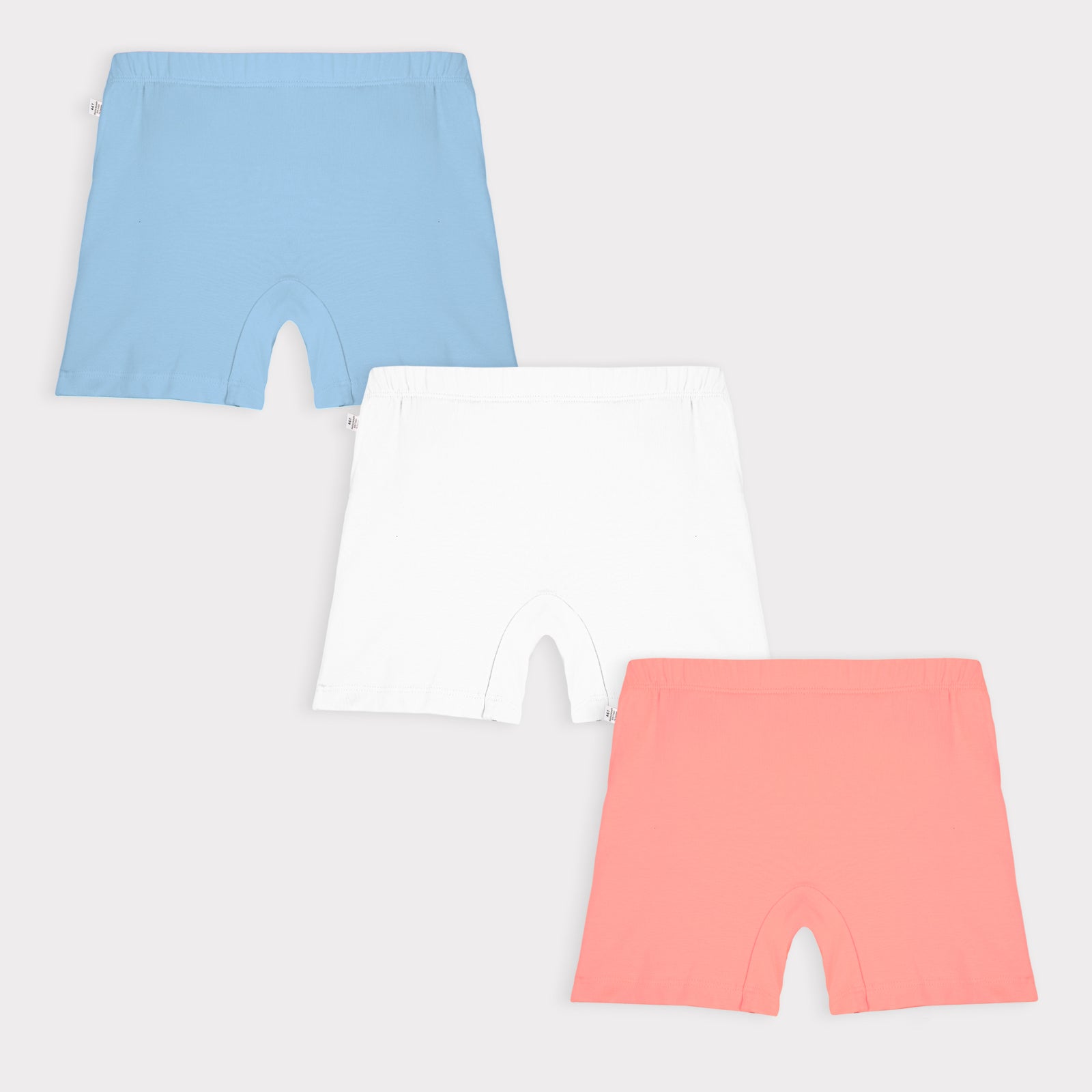 3-Pack Inner Shorts - Peach, White, Blue