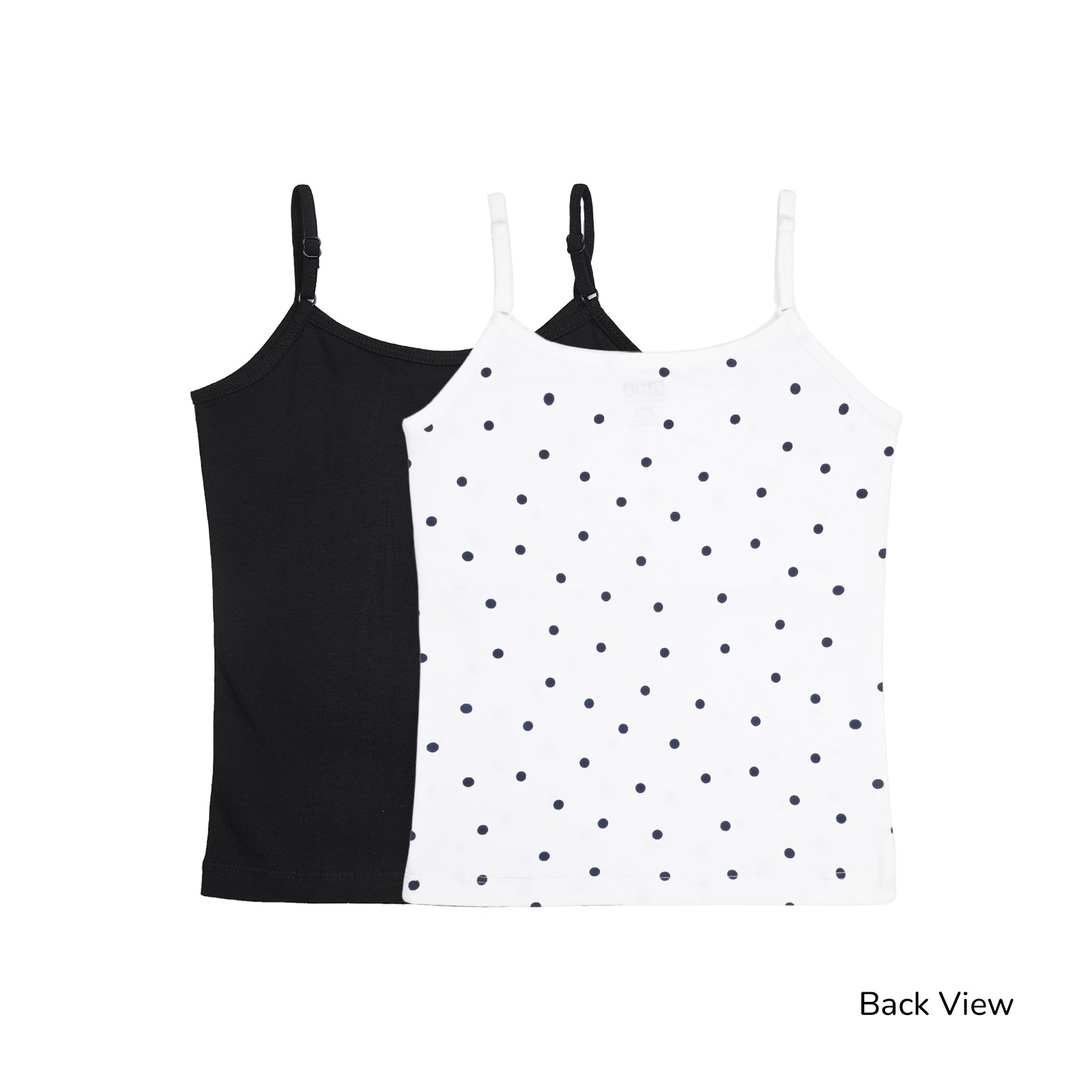Black & White Polka 2-Pack Camisoles