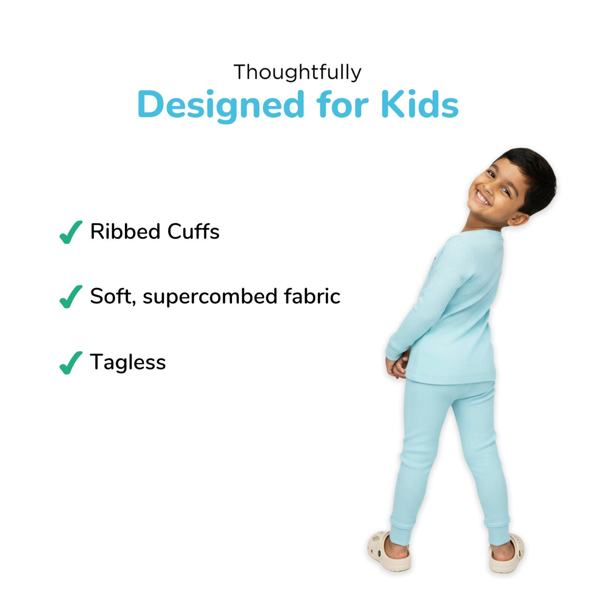 Blue Thermal Set For Boys