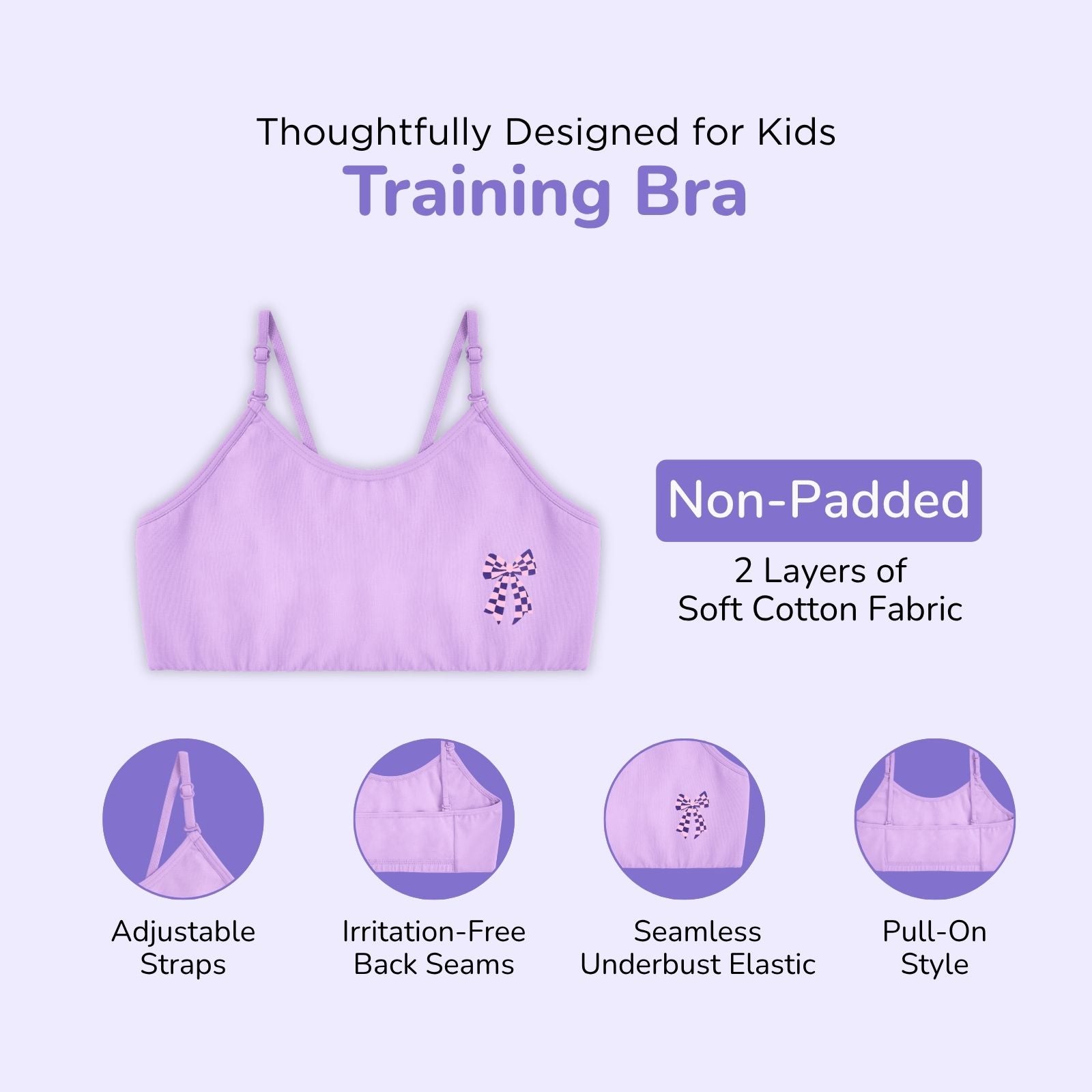Starter Bra 3-pack - Training Bra, Sports Bra & Tube Bra