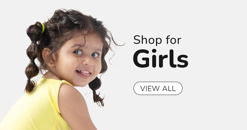 Promotional banner – smiling girl modelling shop for girls by Plan B