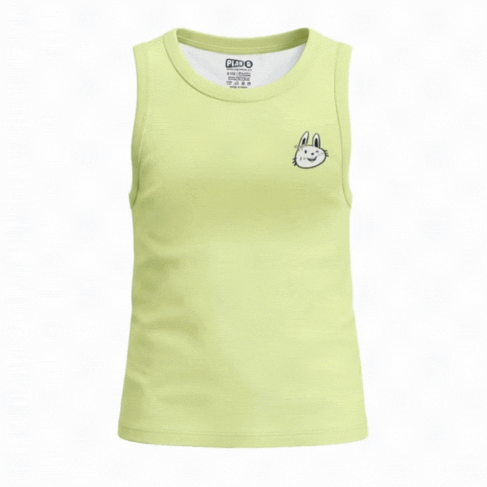 Light Green Sleeveless Padded Top