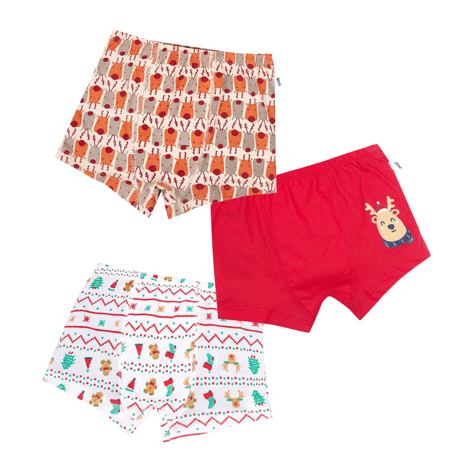 White Xmas - 3-Pack Boys Boxer