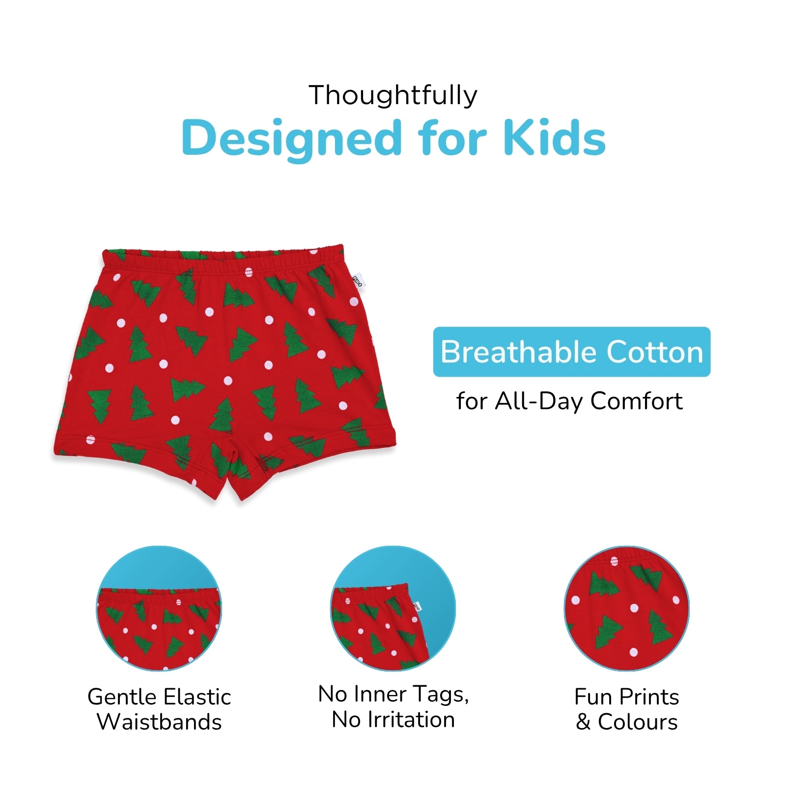 Merry Christmas 2-pack Girl Boxers