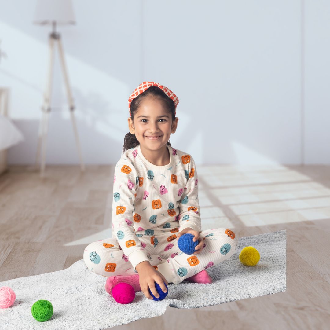 Fluffies Winter Co-ord Set for Girls