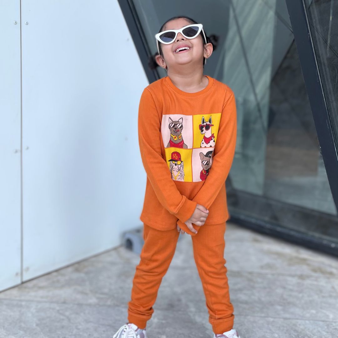 Woof Squad Winter Co-ord Set for Girls