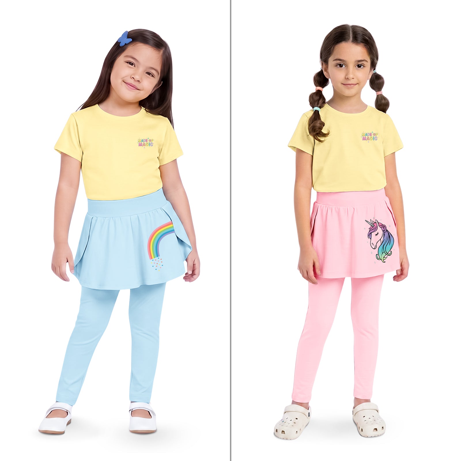 2-pack Skeggings & Tshirt Set - Magic