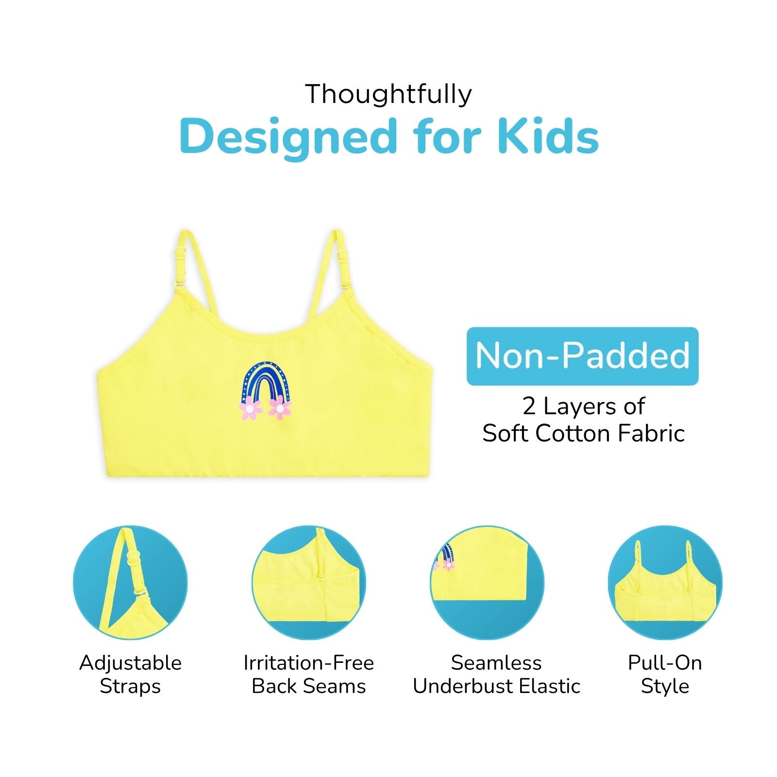 Daisy 3-Pack Training Bras