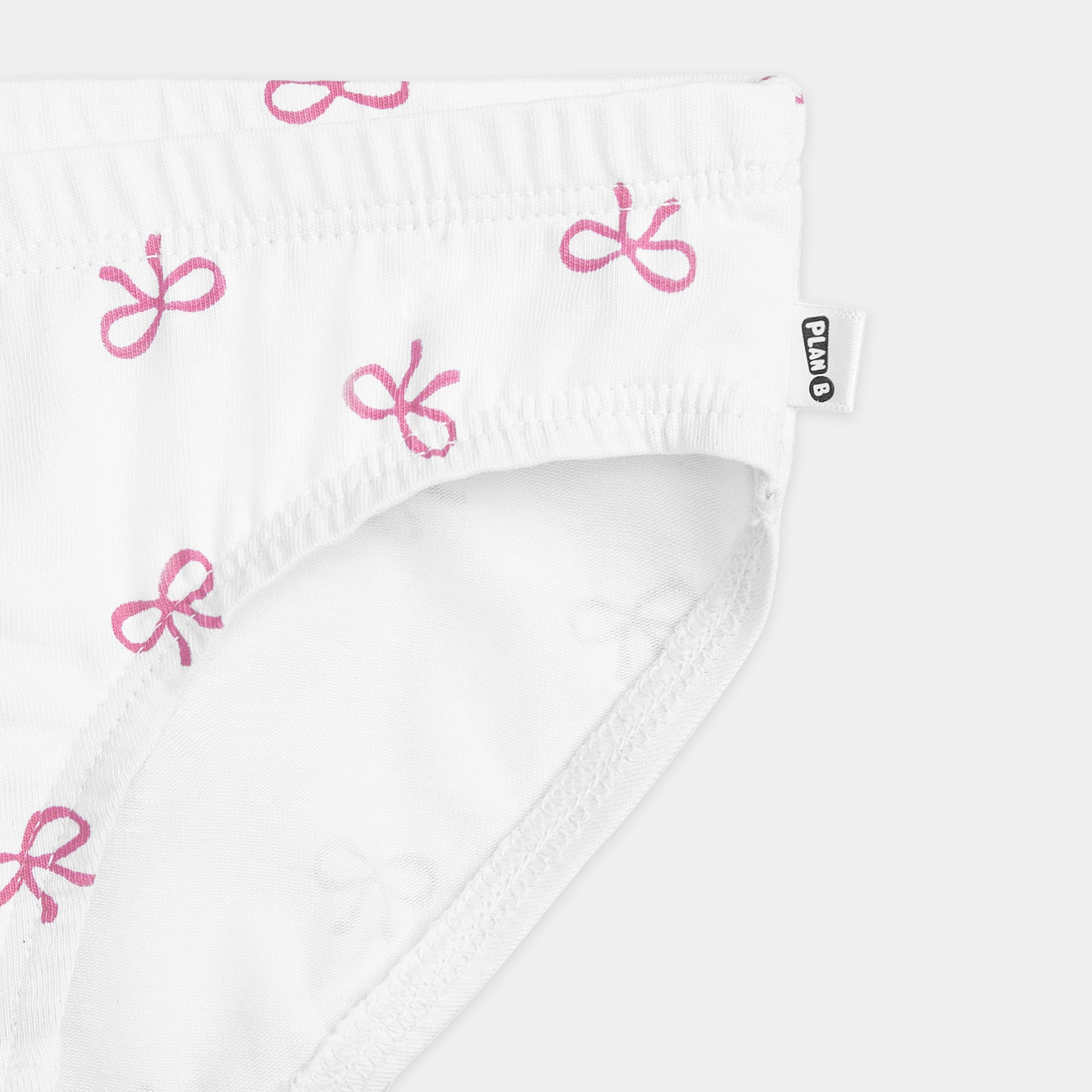 White Bow Low Waist Panty