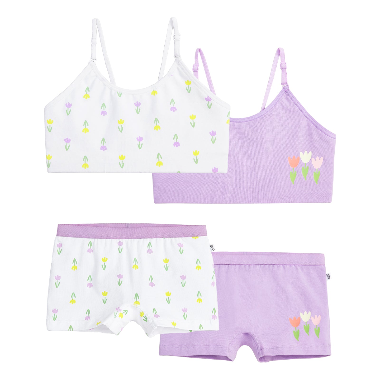 Tulip 4-Pack Training Bras & Trunks Set