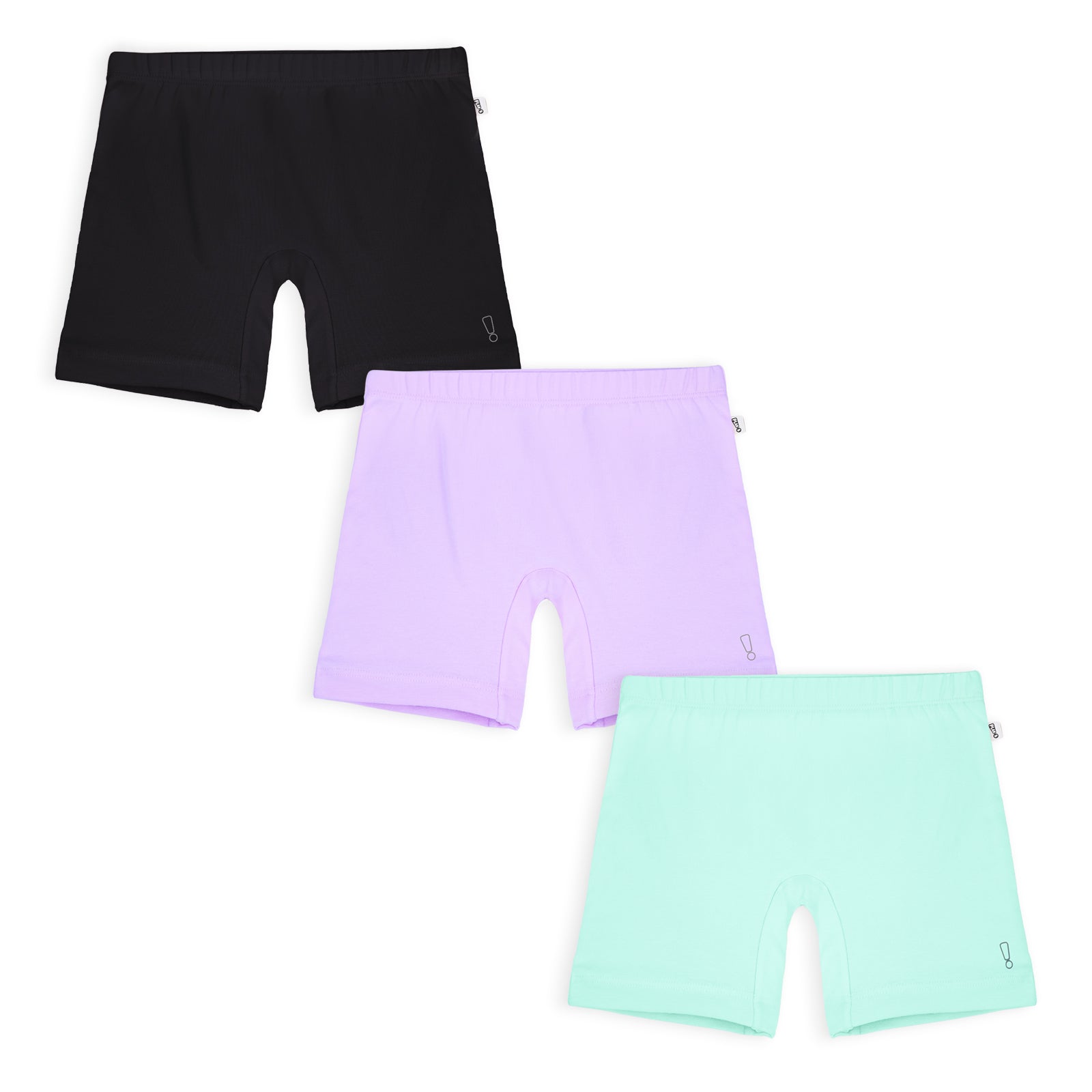 Black, Mint & Lavender 3-Pack Inner Shorts