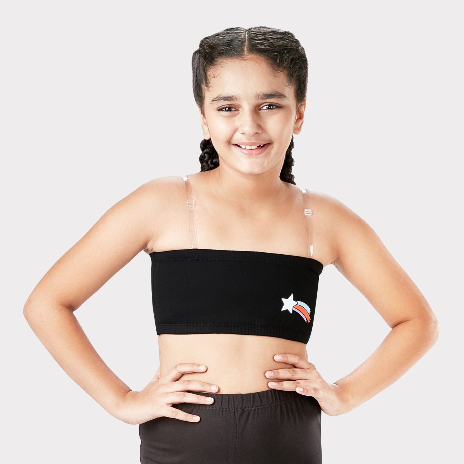 2-Pack Lightly Padded Tube Bra with Removable Straps - Star Crossed