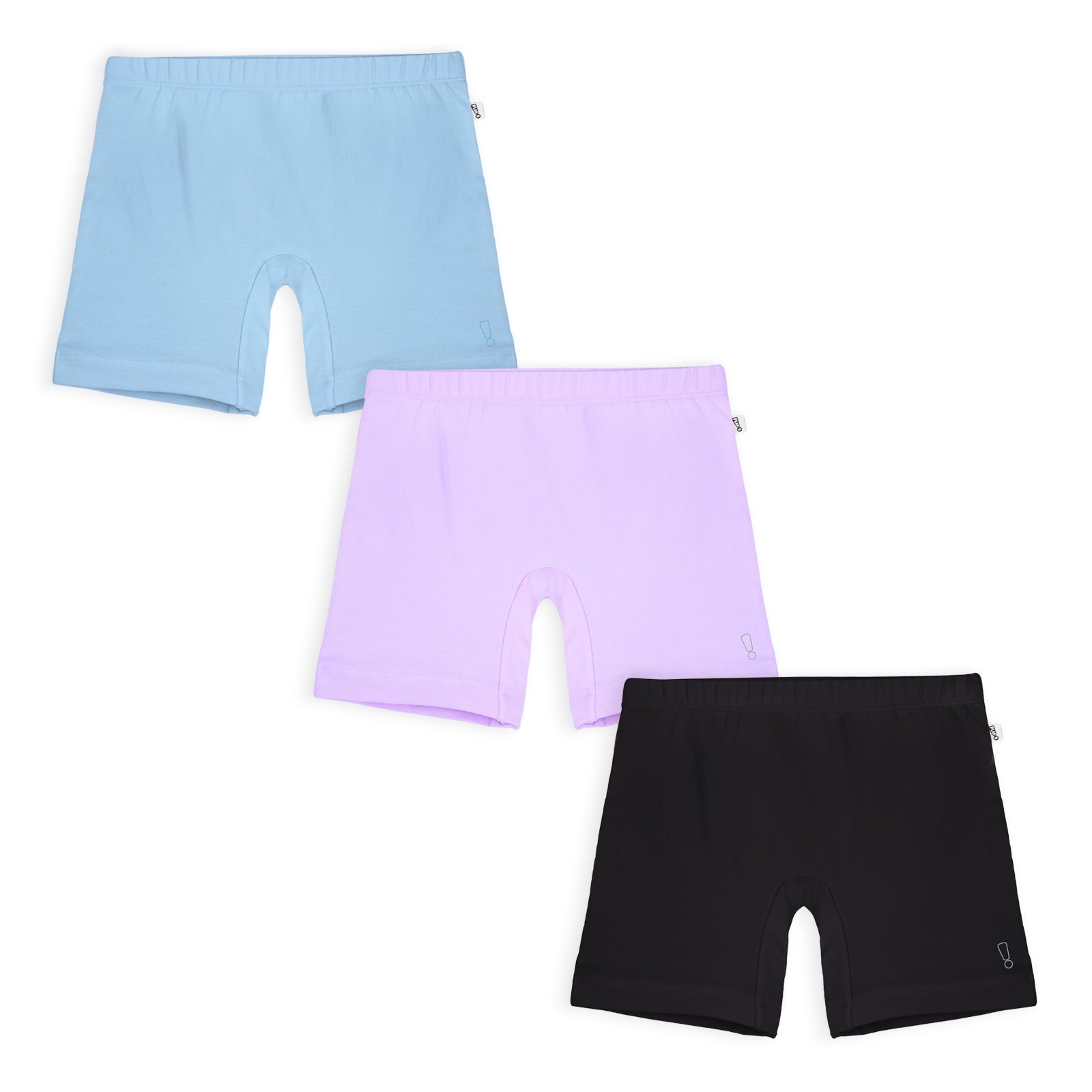 3-Pack Inner Shorts - Lavender, Blue, Black