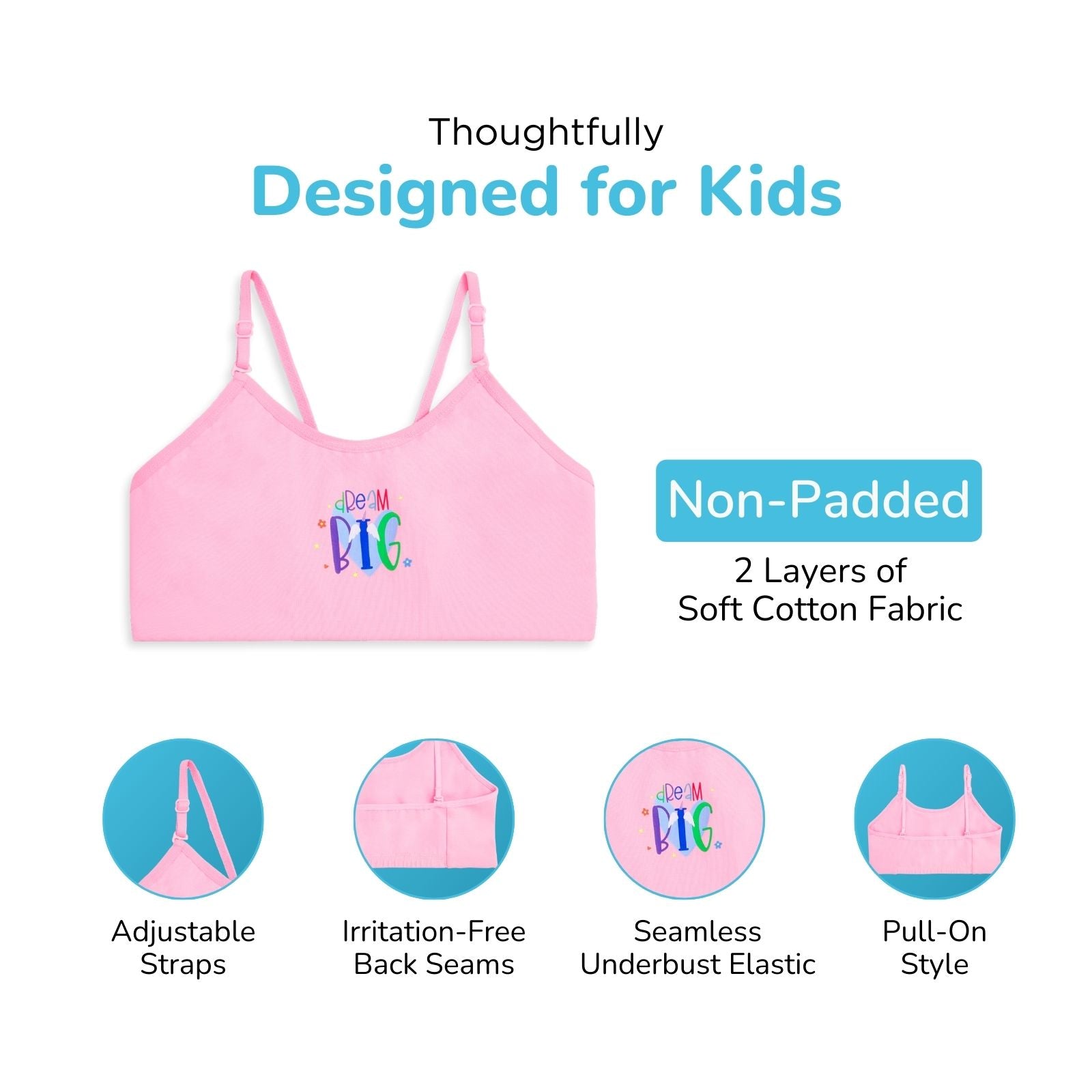 Dream Big 3-Pack Training Bras