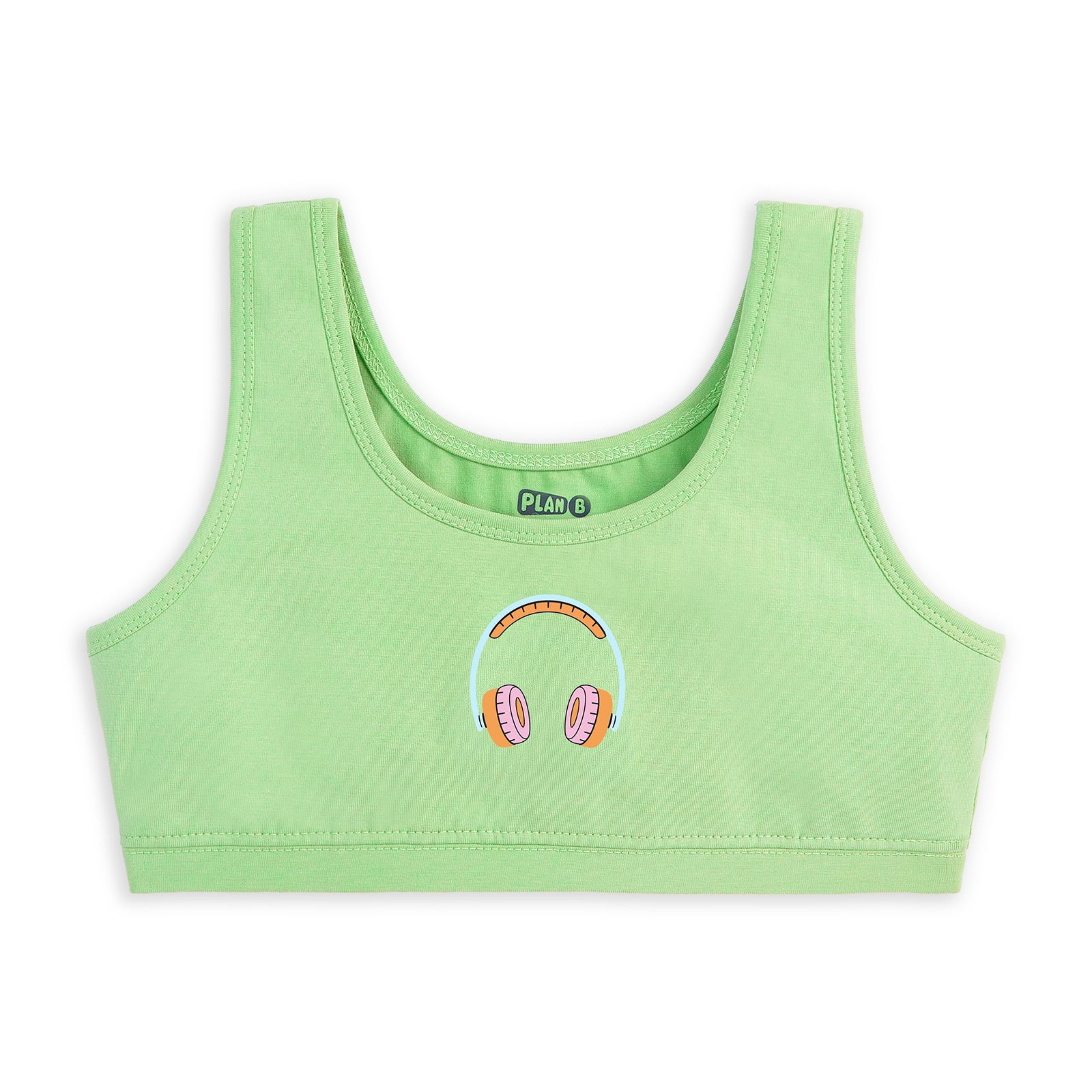 U-Shaped Music Double Layered Sports Bra