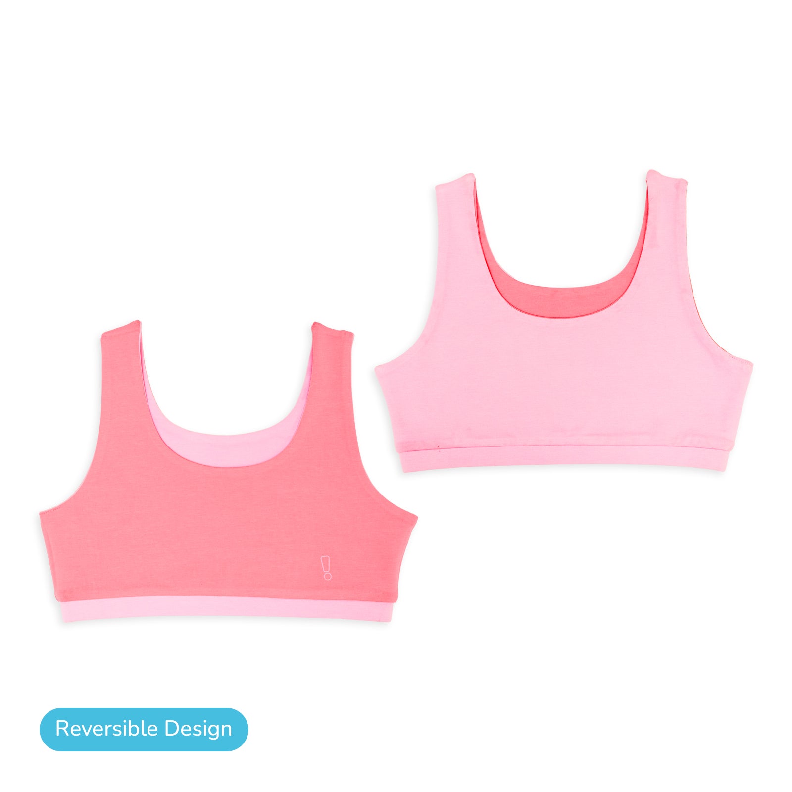 Coral & Pink Reversible Sports Bra